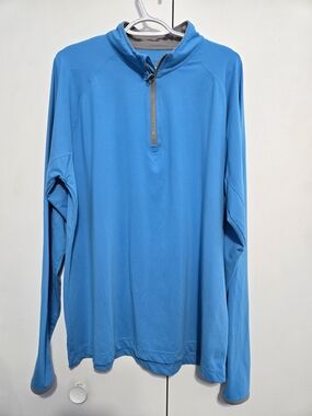 Cloudveil Mountainworks Men's XL Blue‎ 1/4 Zip Performance Pullover Thumb Holes